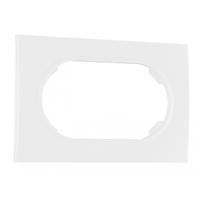 Рамка для двойной розетки arte milano am-502.04 502.04-double.white